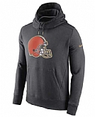 Men's Cleveland Browns Nike Championship Drive Gold Collection Hybrid Fleece Performance Hoodie Charcoal FengYun,baseball caps,new era cap wholesale,wholesale hats